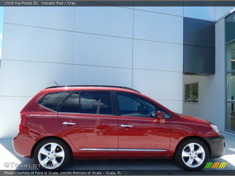 Volcanic Red / Gray 2008 Kia Rondo EX