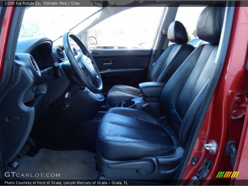 Volcanic Red / Gray 2008 Kia Rondo EX