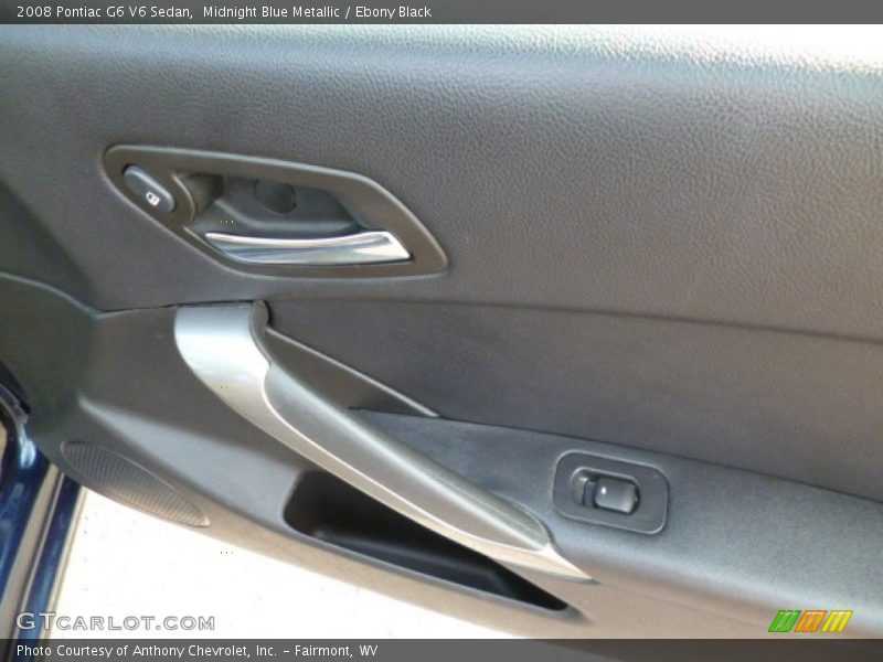 Midnight Blue Metallic / Ebony Black 2008 Pontiac G6 V6 Sedan