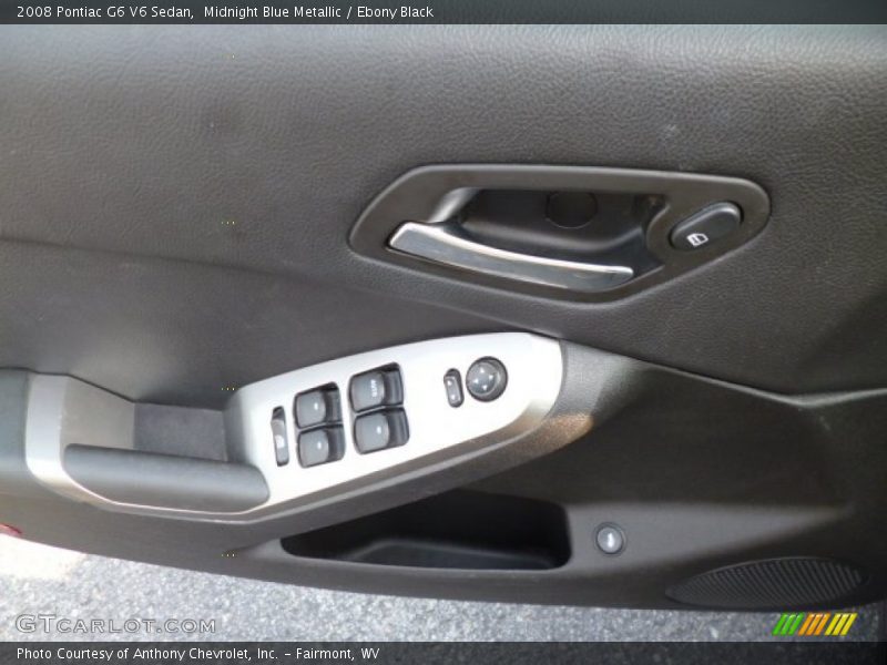 Midnight Blue Metallic / Ebony Black 2008 Pontiac G6 V6 Sedan