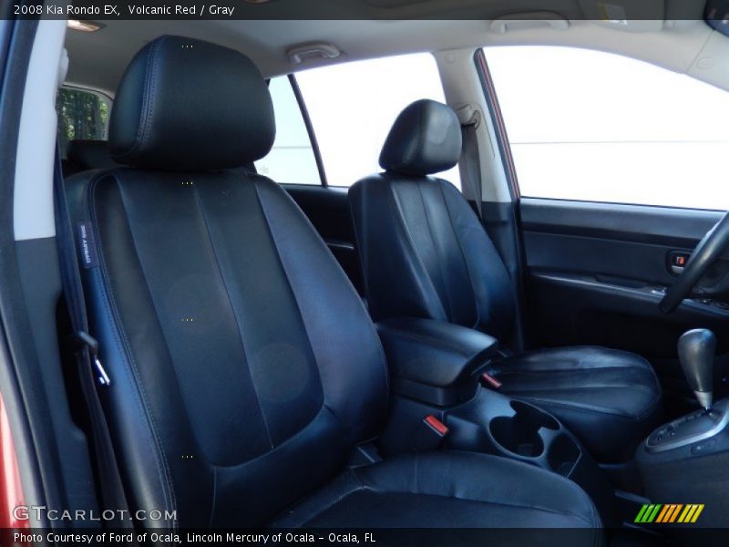 Volcanic Red / Gray 2008 Kia Rondo EX