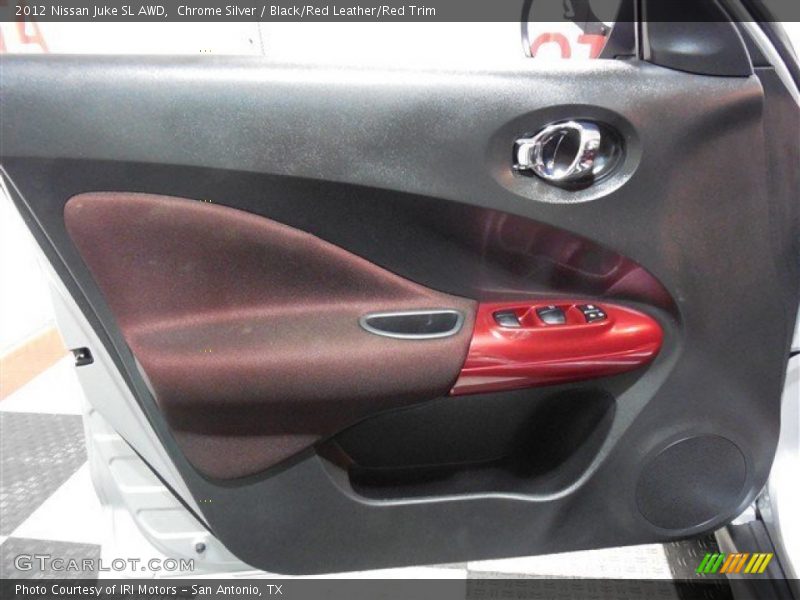 Chrome Silver / Black/Red Leather/Red Trim 2012 Nissan Juke SL AWD
