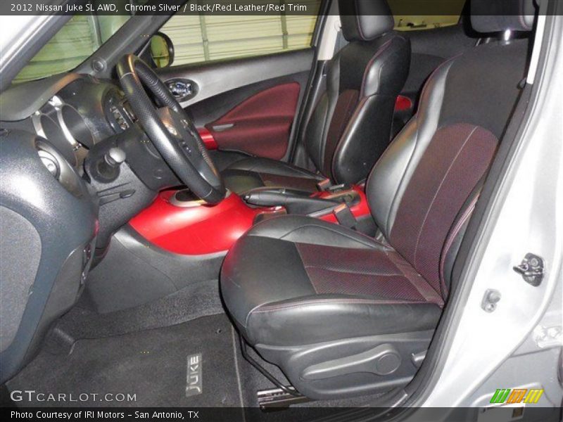 Chrome Silver / Black/Red Leather/Red Trim 2012 Nissan Juke SL AWD