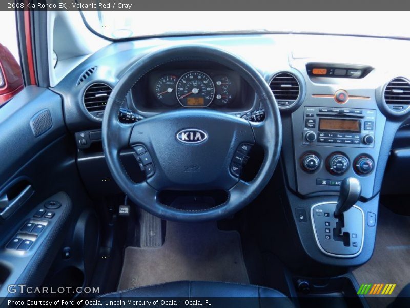 Volcanic Red / Gray 2008 Kia Rondo EX