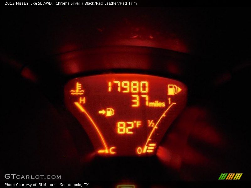 Chrome Silver / Black/Red Leather/Red Trim 2012 Nissan Juke SL AWD