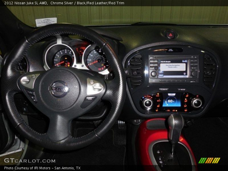 Chrome Silver / Black/Red Leather/Red Trim 2012 Nissan Juke SL AWD