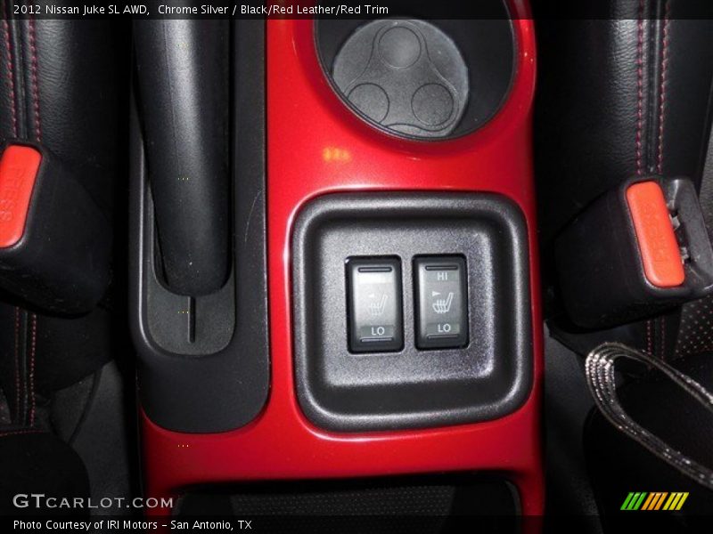 Chrome Silver / Black/Red Leather/Red Trim 2012 Nissan Juke SL AWD