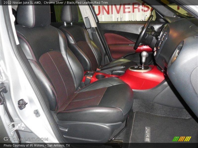 Chrome Silver / Black/Red Leather/Red Trim 2012 Nissan Juke SL AWD