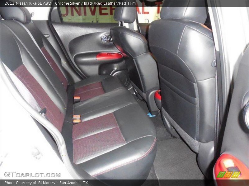 Chrome Silver / Black/Red Leather/Red Trim 2012 Nissan Juke SL AWD