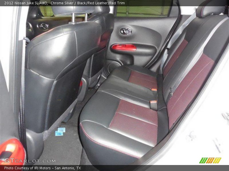 Chrome Silver / Black/Red Leather/Red Trim 2012 Nissan Juke SL AWD