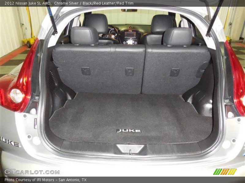 Chrome Silver / Black/Red Leather/Red Trim 2012 Nissan Juke SL AWD
