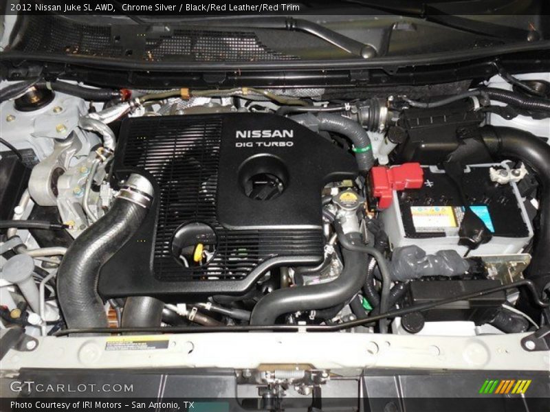 Chrome Silver / Black/Red Leather/Red Trim 2012 Nissan Juke SL AWD