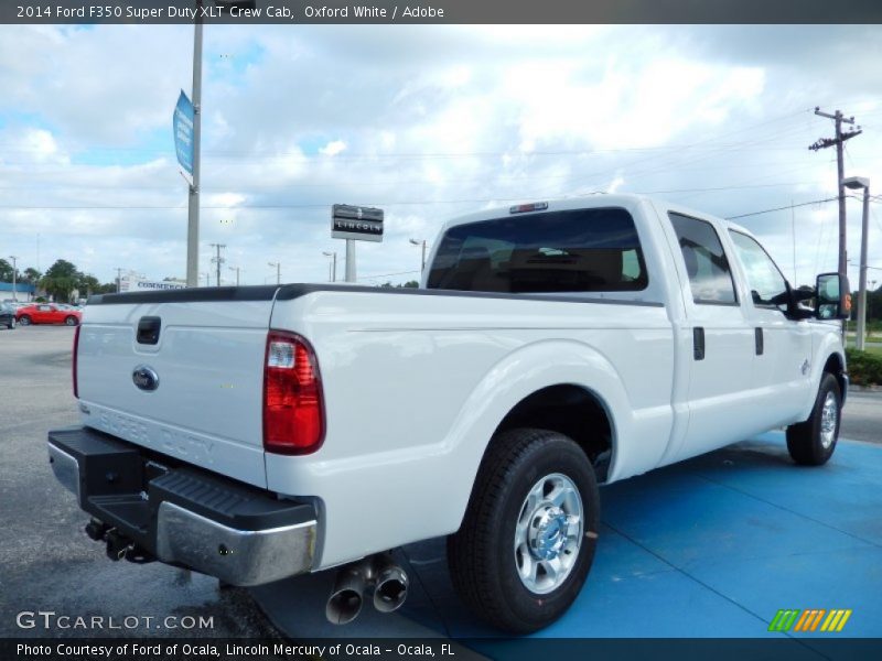 Oxford White / Adobe 2014 Ford F350 Super Duty XLT Crew Cab