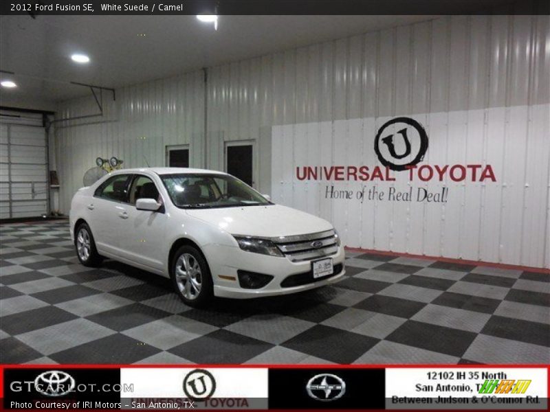 White Suede / Camel 2012 Ford Fusion SE