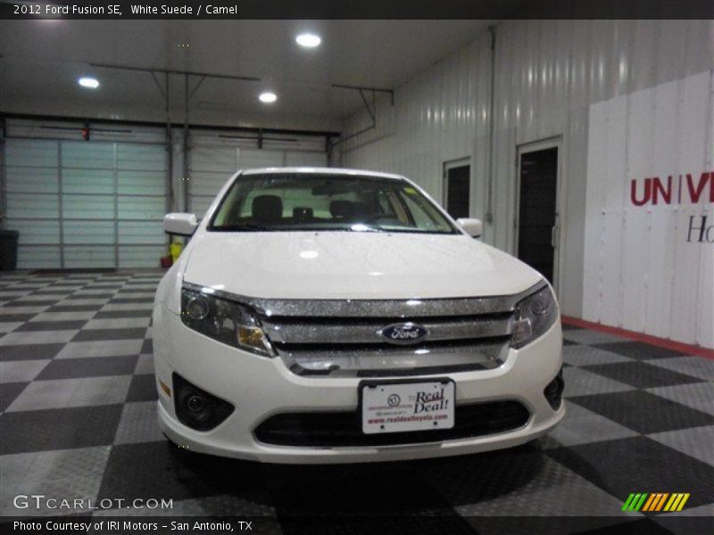 White Suede / Camel 2012 Ford Fusion SE