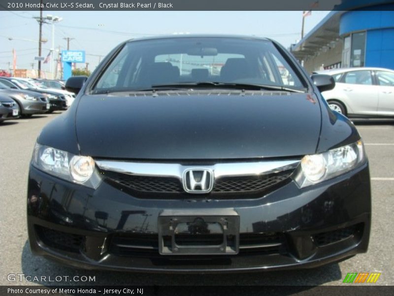 Crystal Black Pearl / Black 2010 Honda Civic LX-S Sedan