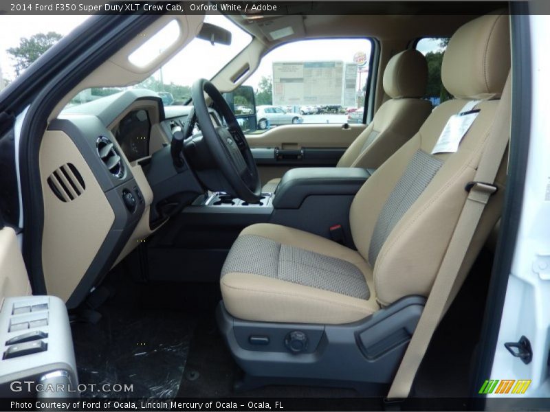  2014 F350 Super Duty XLT Crew Cab Adobe Interior