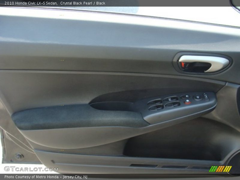Crystal Black Pearl / Black 2010 Honda Civic LX-S Sedan