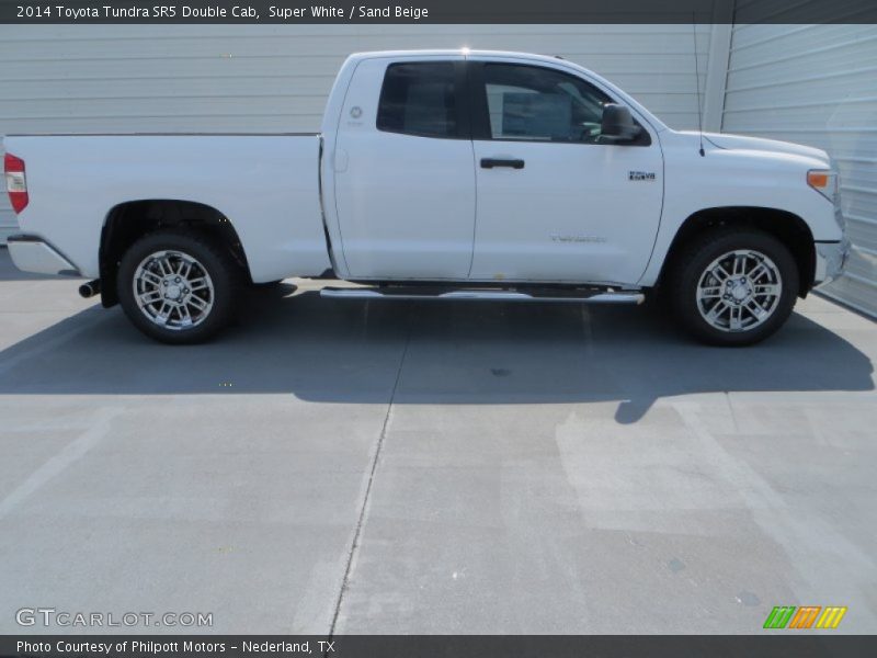 Super White / Sand Beige 2014 Toyota Tundra SR5 Double Cab