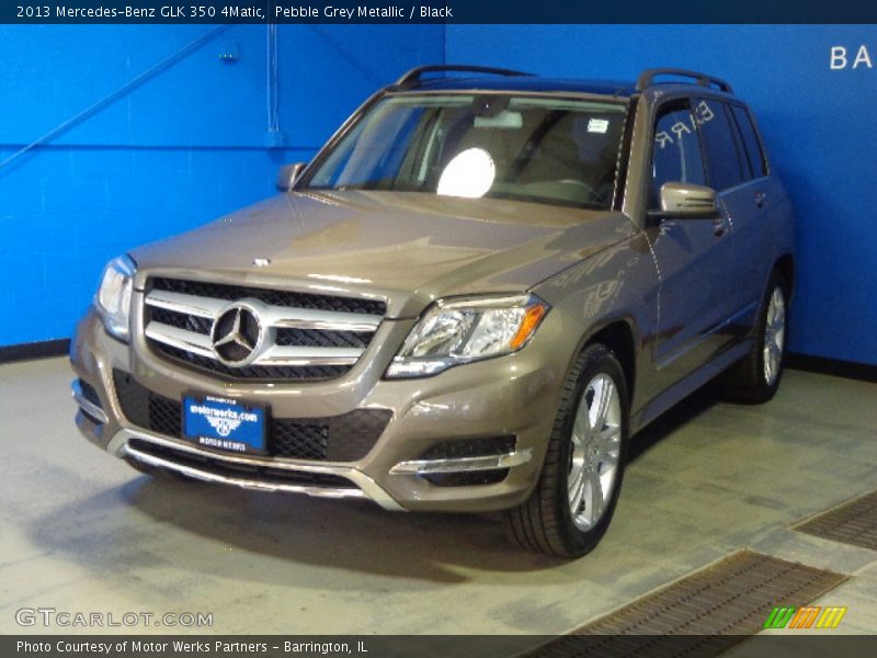 Pebble Grey Metallic / Black 2013 Mercedes-Benz GLK 350 4Matic