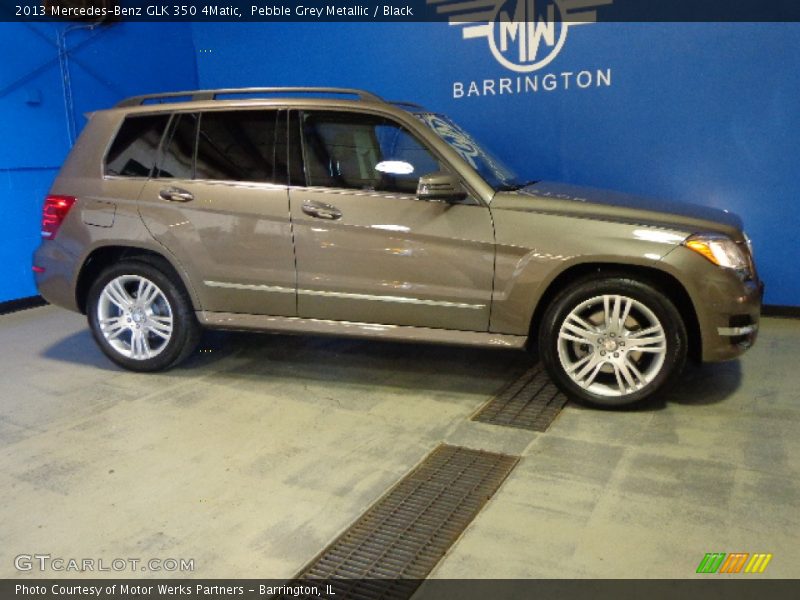Pebble Grey Metallic / Black 2013 Mercedes-Benz GLK 350 4Matic