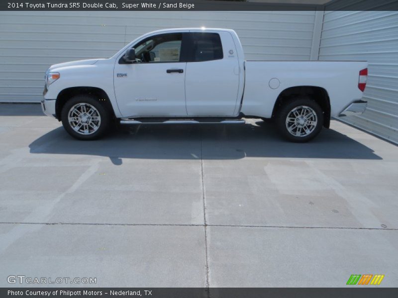 Super White / Sand Beige 2014 Toyota Tundra SR5 Double Cab