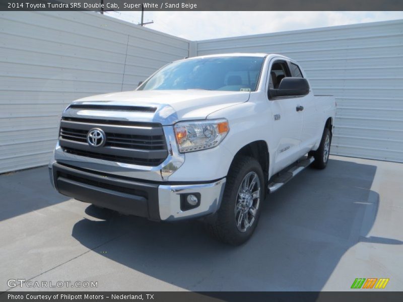 Super White / Sand Beige 2014 Toyota Tundra SR5 Double Cab