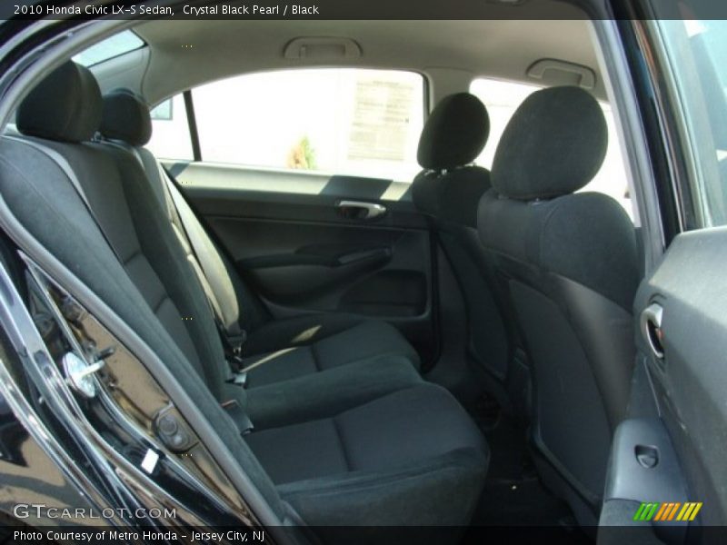 Crystal Black Pearl / Black 2010 Honda Civic LX-S Sedan