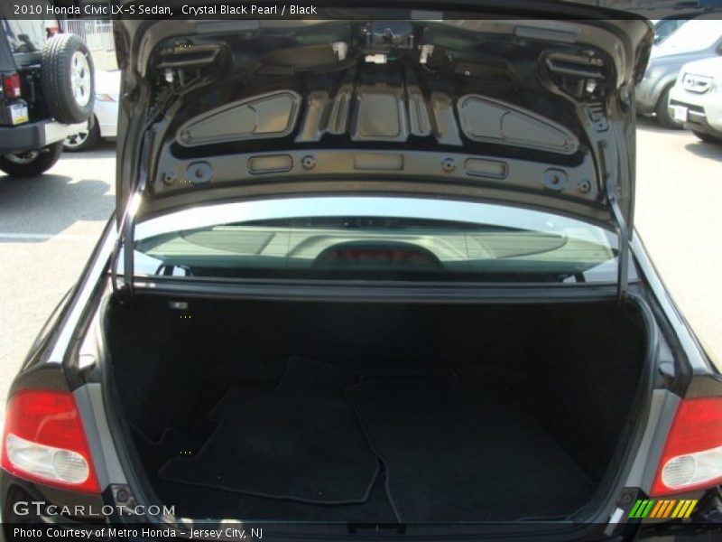 Crystal Black Pearl / Black 2010 Honda Civic LX-S Sedan