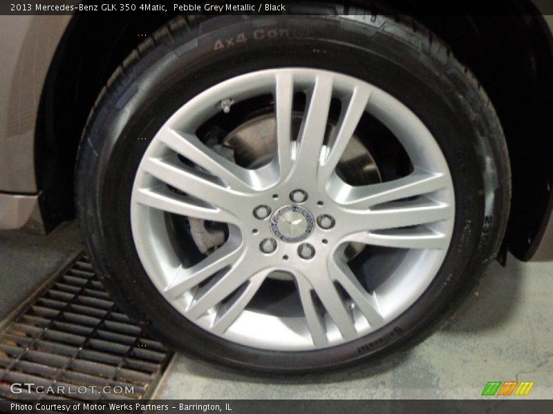 Pebble Grey Metallic / Black 2013 Mercedes-Benz GLK 350 4Matic