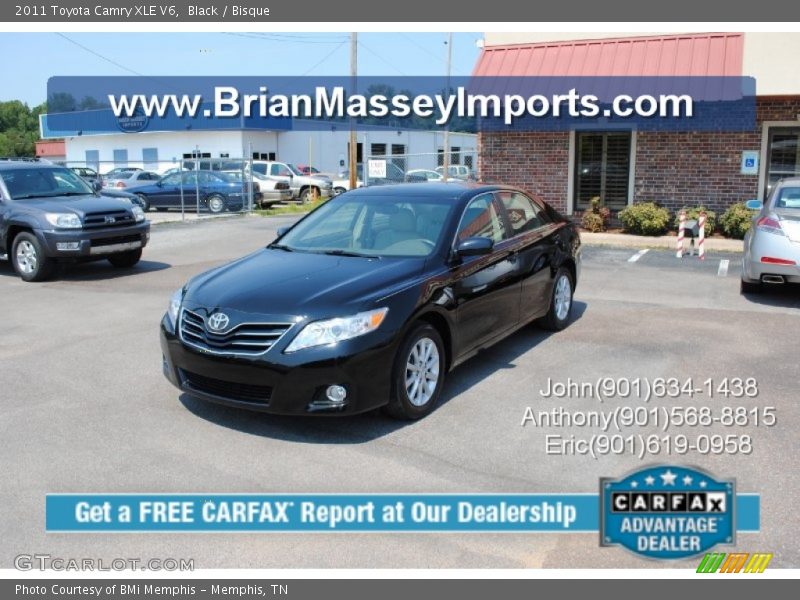 Black / Bisque 2011 Toyota Camry XLE V6