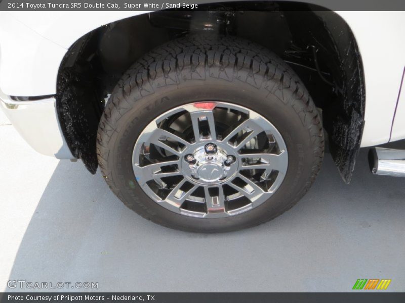 Super White / Sand Beige 2014 Toyota Tundra SR5 Double Cab