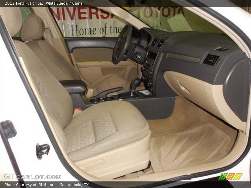 White Suede / Camel 2012 Ford Fusion SE