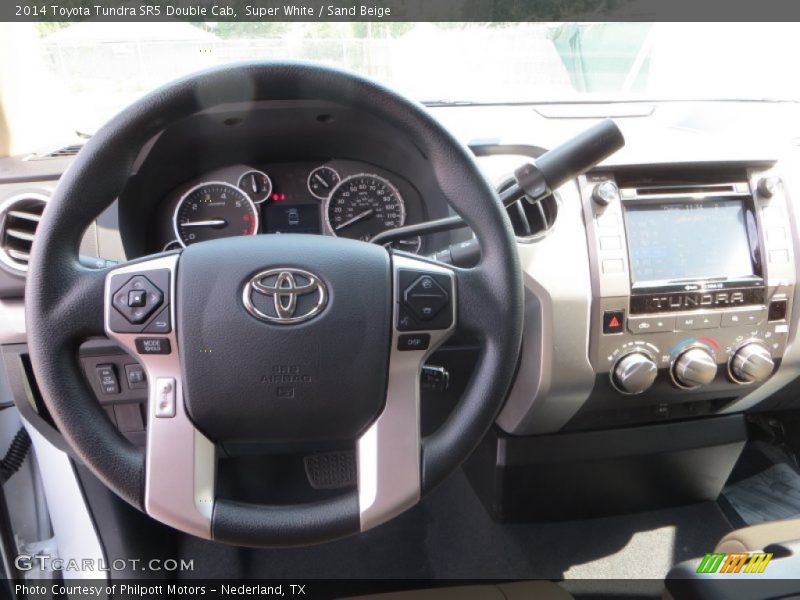 Super White / Sand Beige 2014 Toyota Tundra SR5 Double Cab