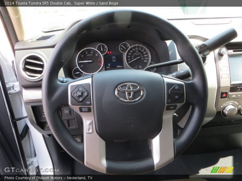 Super White / Sand Beige 2014 Toyota Tundra SR5 Double Cab