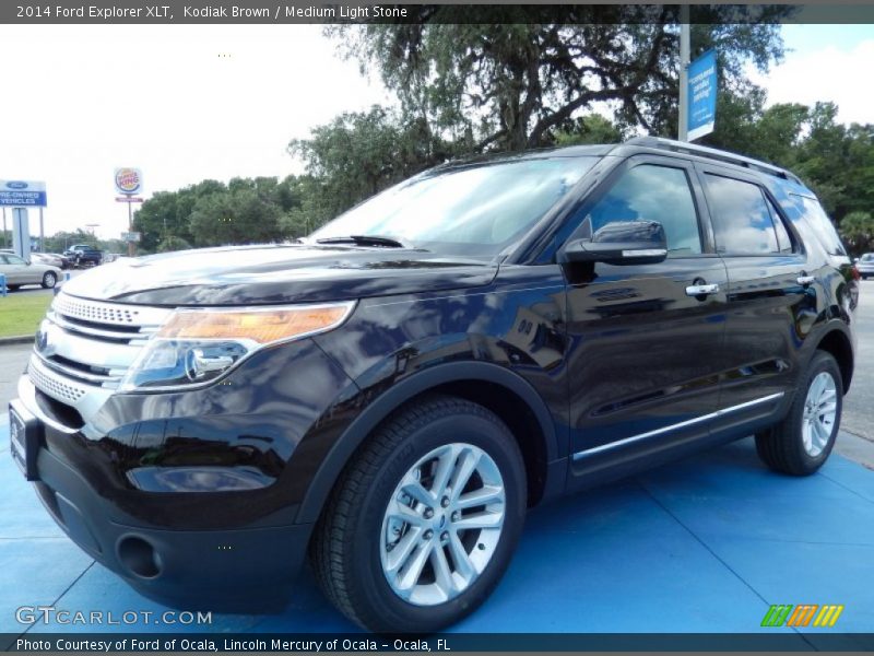 Kodiak Brown / Medium Light Stone 2014 Ford Explorer XLT