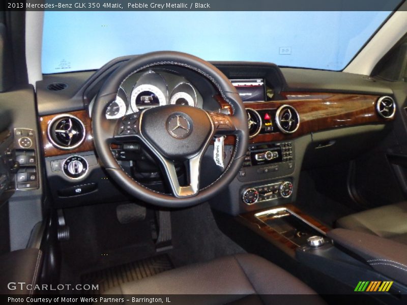 Pebble Grey Metallic / Black 2013 Mercedes-Benz GLK 350 4Matic