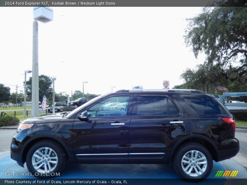 Kodiak Brown / Medium Light Stone 2014 Ford Explorer XLT