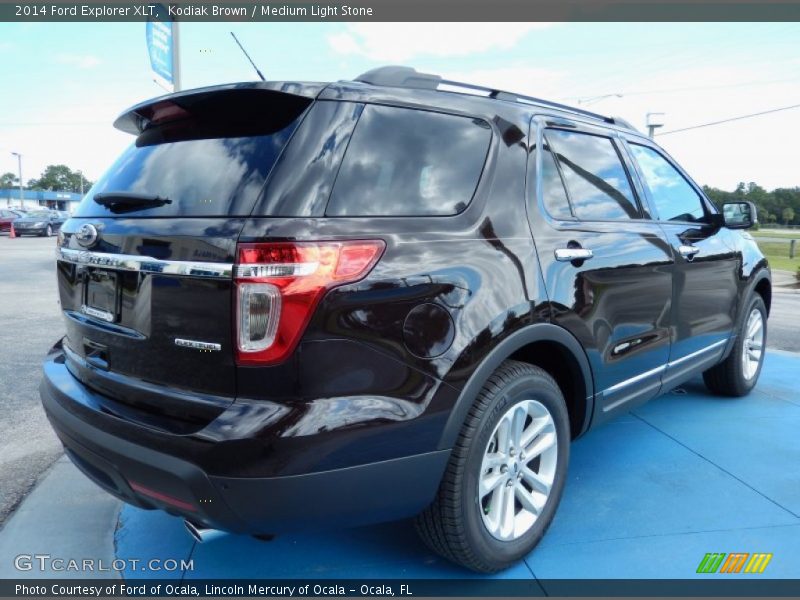 Kodiak Brown / Medium Light Stone 2014 Ford Explorer XLT