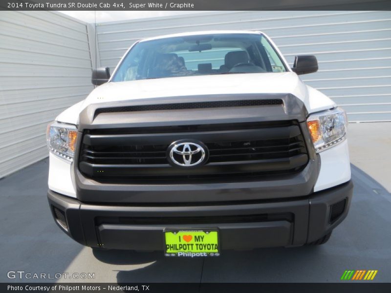Super White / Graphite 2014 Toyota Tundra SR Double Cab 4x4