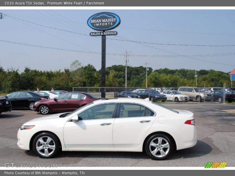Premium White Pearl / Parchment 2010 Acura TSX Sedan