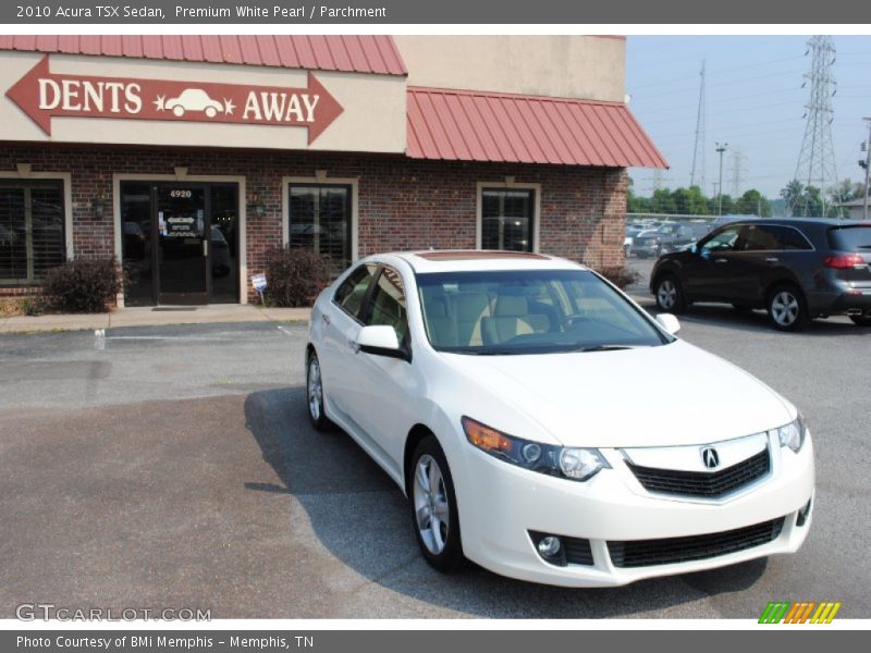 Premium White Pearl / Parchment 2010 Acura TSX Sedan