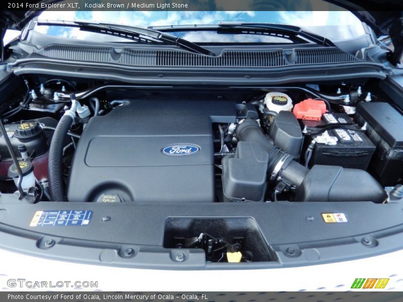 Kodiak Brown / Medium Light Stone 2014 Ford Explorer XLT