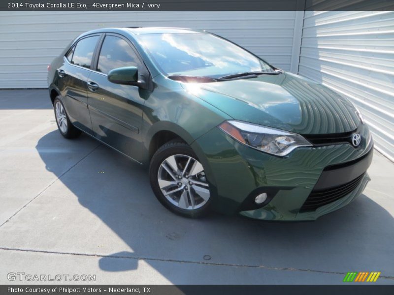 4Evergreen Mica / Ivory 2014 Toyota Corolla LE Eco
