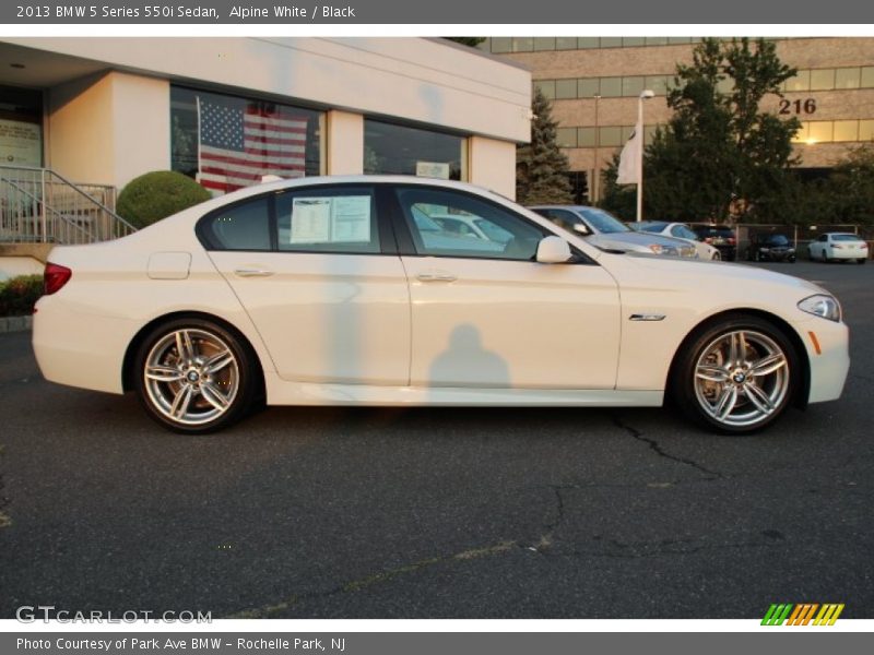 Alpine White / Black 2013 BMW 5 Series 550i Sedan