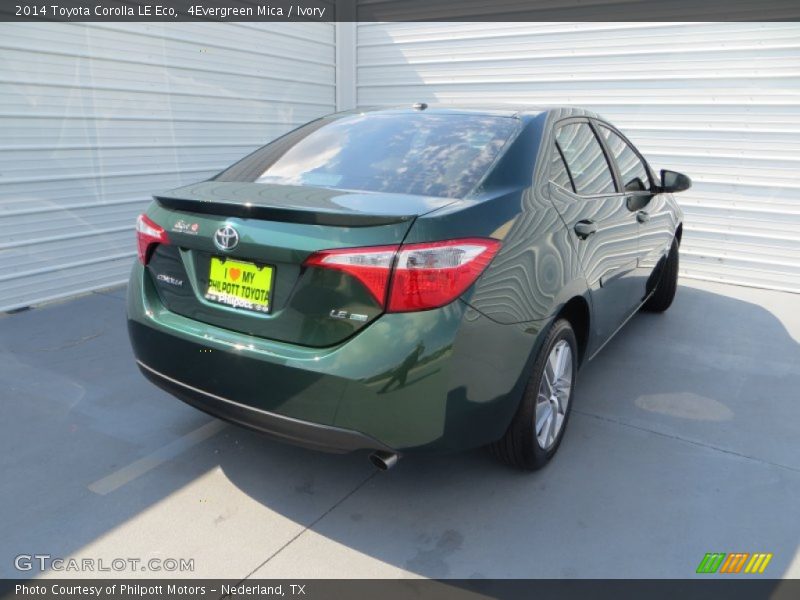 4Evergreen Mica / Ivory 2014 Toyota Corolla LE Eco