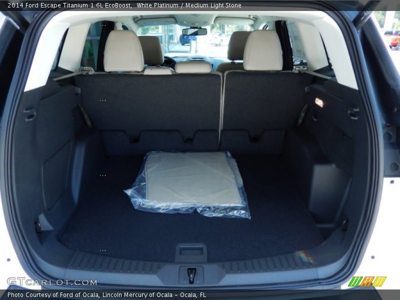 White Platinum / Medium Light Stone 2014 Ford Escape Titanium 1.6L EcoBoost