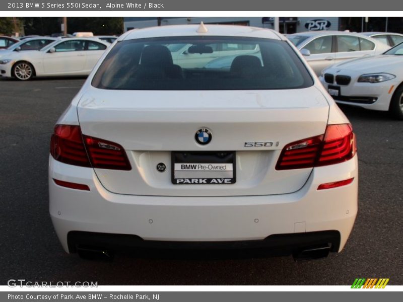Alpine White / Black 2013 BMW 5 Series 550i Sedan