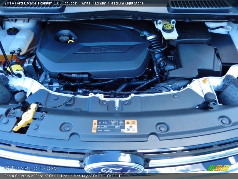 White Platinum / Medium Light Stone 2014 Ford Escape Titanium 1.6L EcoBoost