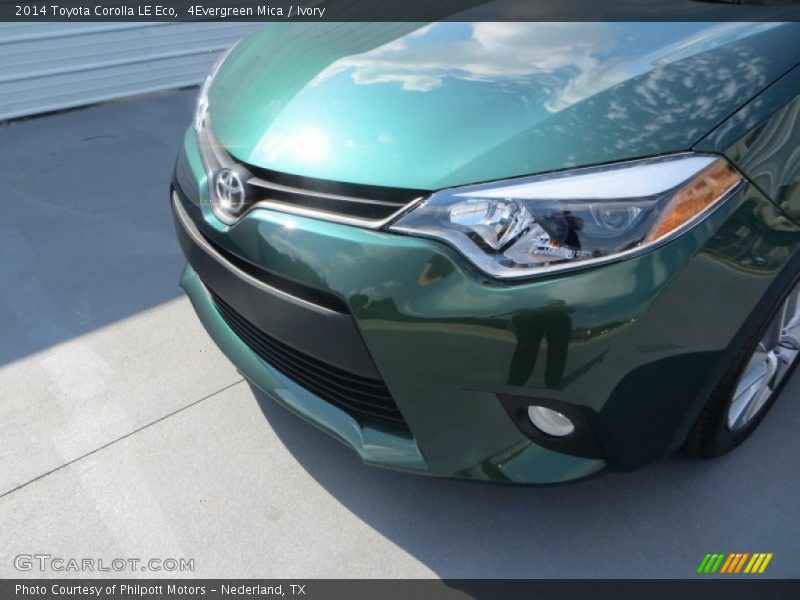 4Evergreen Mica / Ivory 2014 Toyota Corolla LE Eco